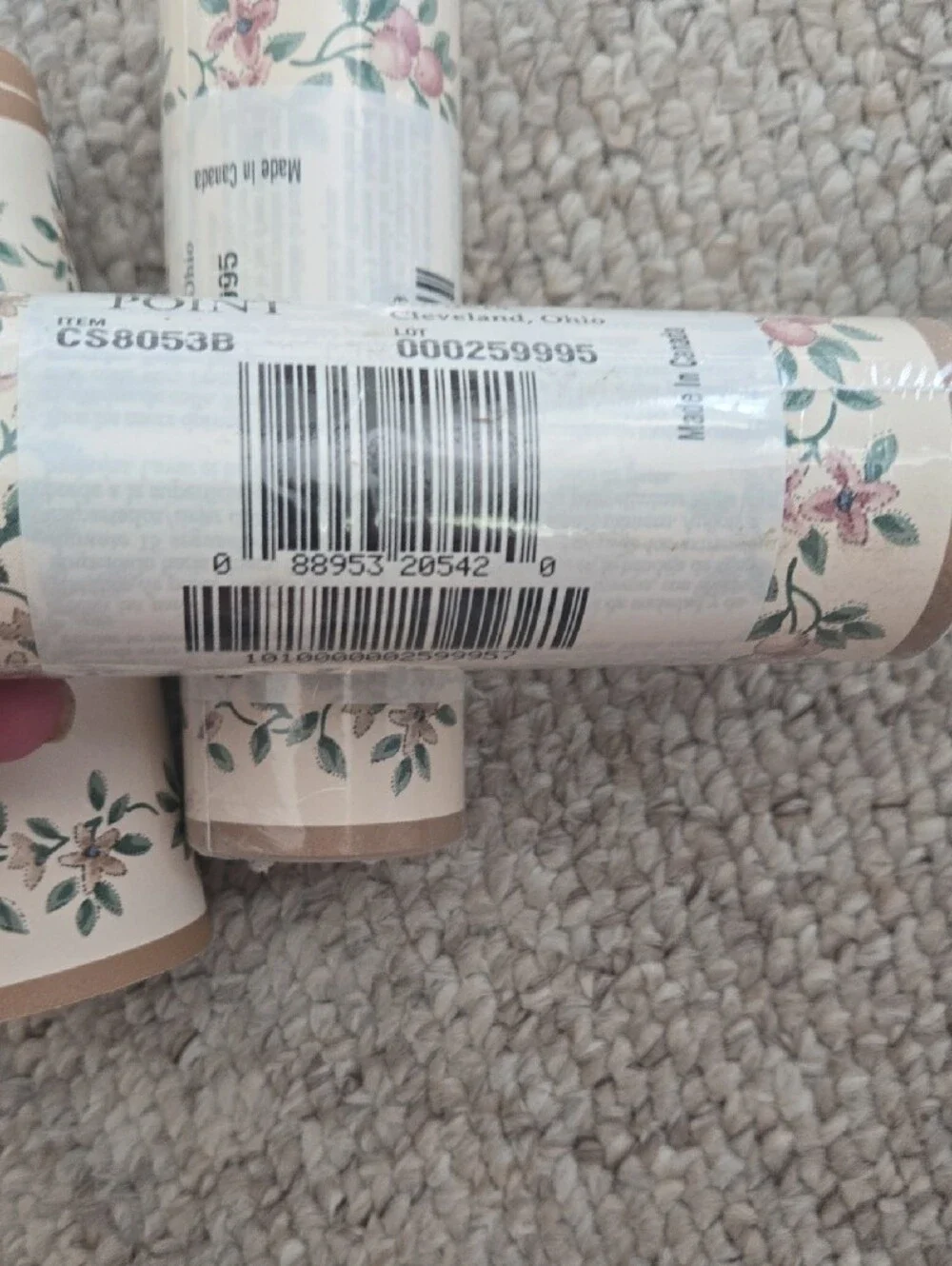 Vintage Coastal Seashell Wallpaper Border –4 Rolls (1 Open) – Pastel Beach Des